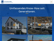 Tablet Screenshot of busch-bauunternehmen.de